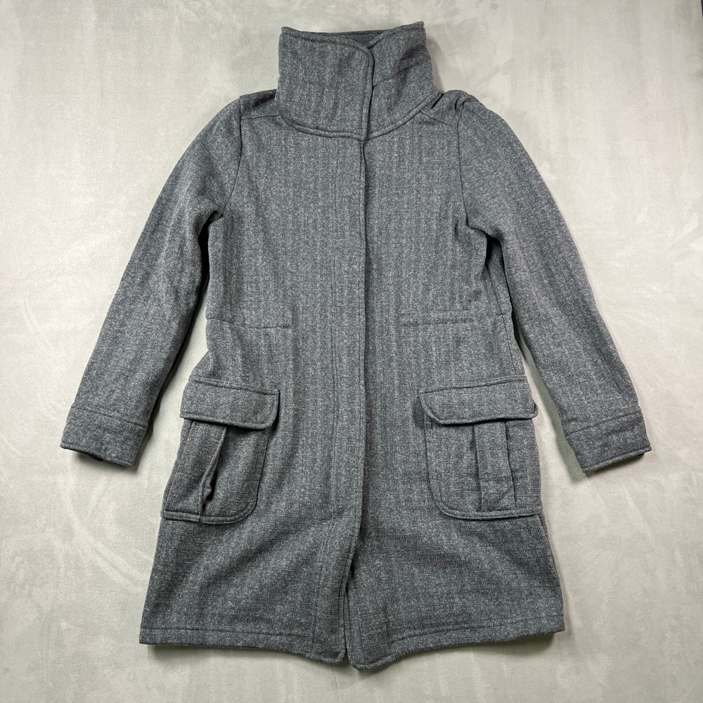 Patagonia Better Sweater Coat Womens S Gray Full Zip Button Fleece Outdoor